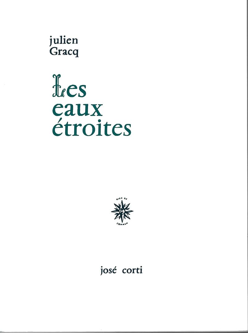 eaux &eacute;troites